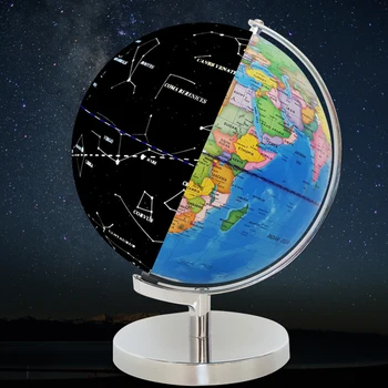 

Desktop Decoration USB Powered Earth Globe With Stand Office Children Gift Educational Toy School Supplies LED Light World Map