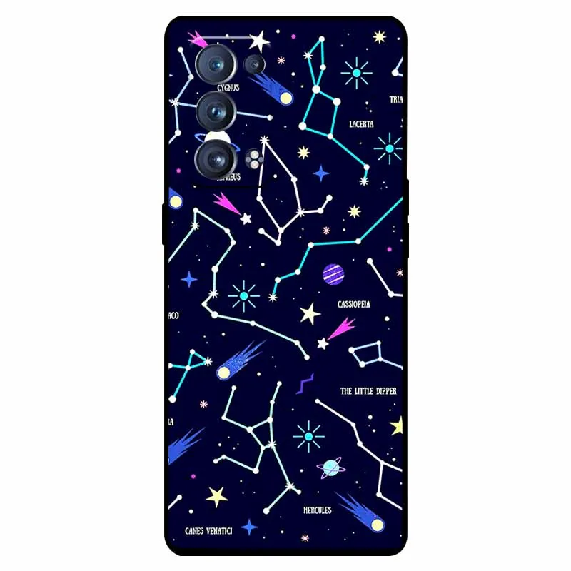Shockproof Soft Silicone TPU Back Cover for Oppo Reno 6 Pro 5G - Cute and Durable