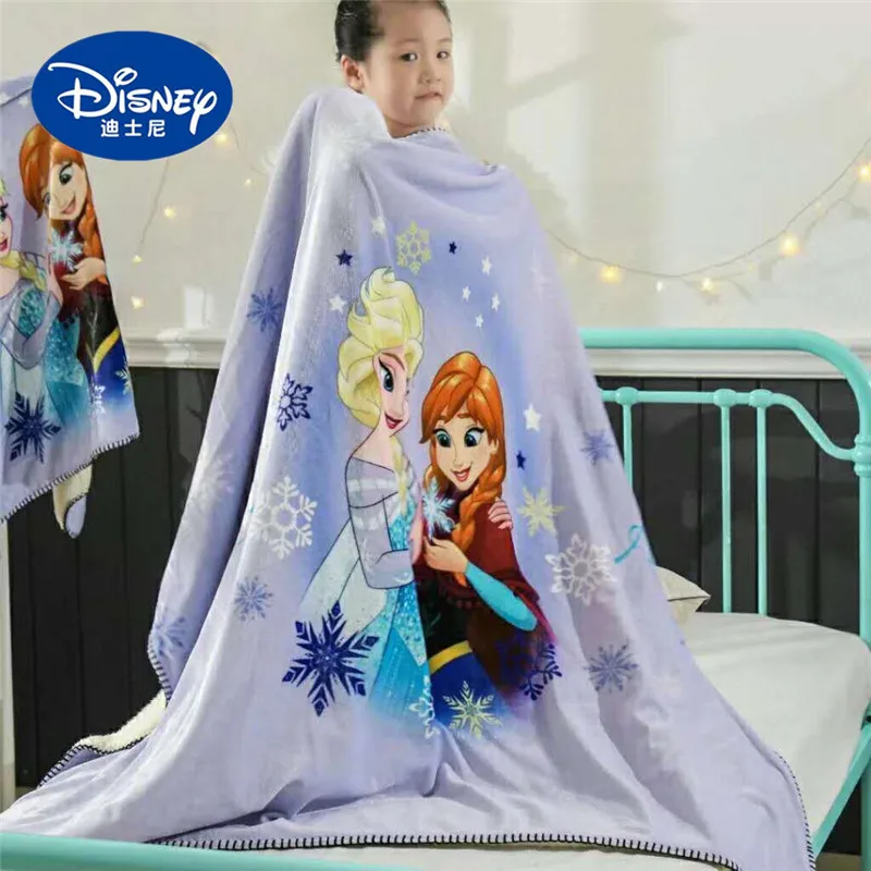 Disney frozen elsa коралловый флис пушистые одеяла на кровать/диван кондиционер спальный