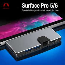 Snowkids для microsoft Surface usb-хаб док-станция для Surface Pro5 Pro6 концентратор Порт репликатор USB3.0 HDMI LAN Ethernet SD TF