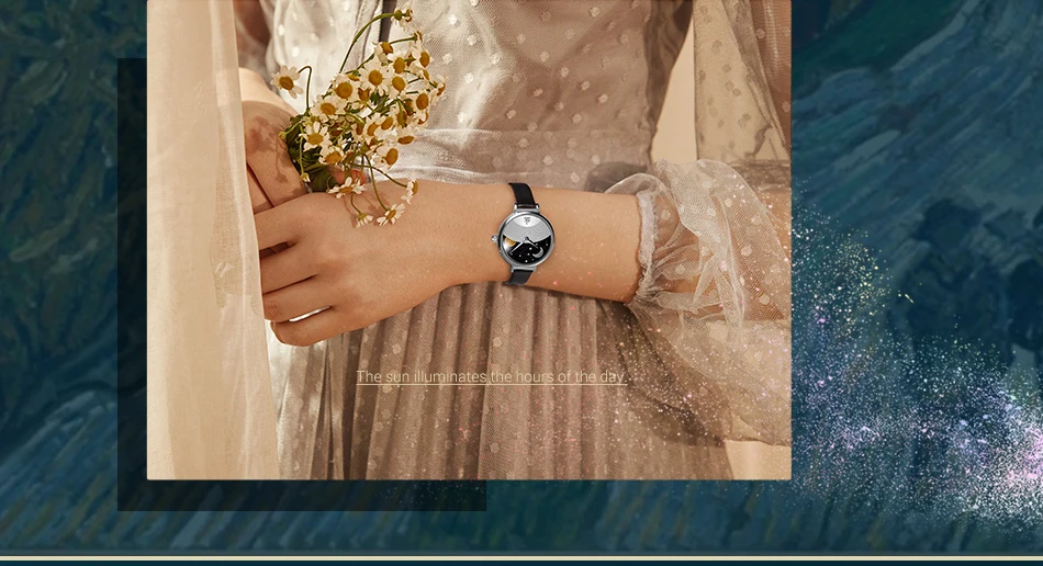 Креативные повседневные женские часы SHENGKE звездное небо Луна и солнце уникальный корпус элегантные женские часы водонепроницаемые кожаные часы для девочек