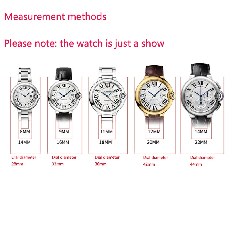 Watch Accessories Leather Strap Men For 