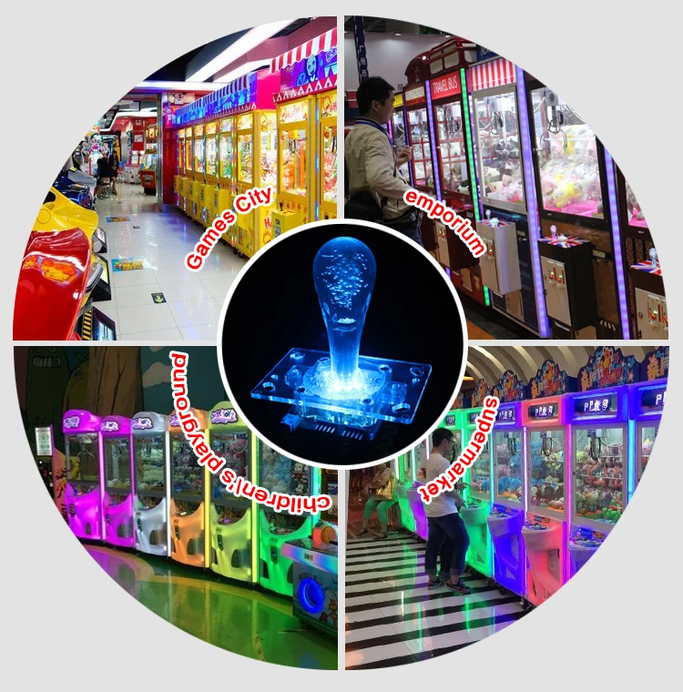 LED Illuminated Zippy Oval Ball Top Joystick Controller Replacement Parts For arcade machine