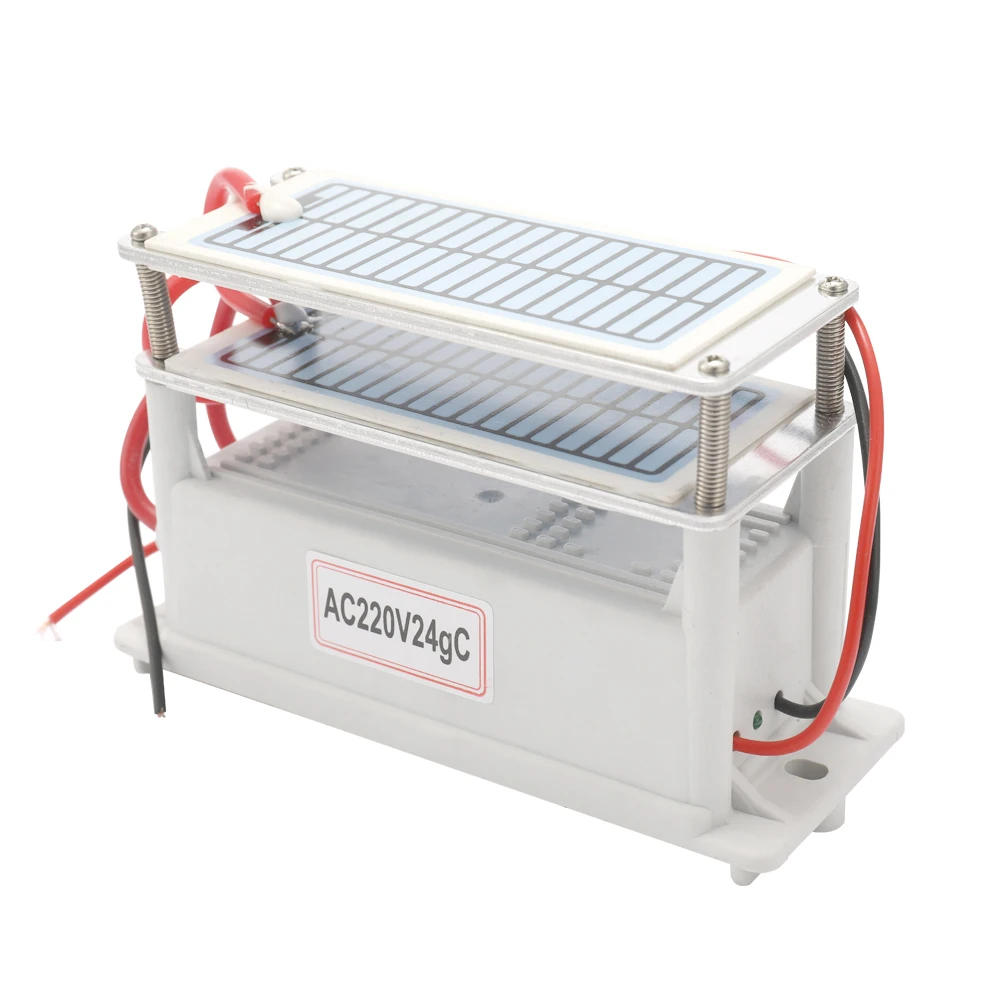 

220V 24g Meterk Portable Ceramic Ozone Generator Long Life Two Ozone Tablets Integrated Plate Air Water Purifier Ozonizer