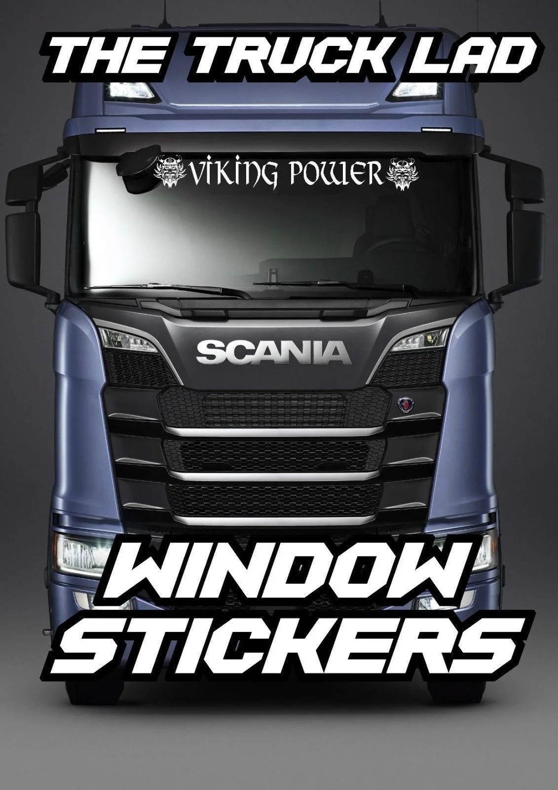 Виниловая наклейка на окно VIKING POWER X1 FH FM SCANIA VABIS TOPLINE