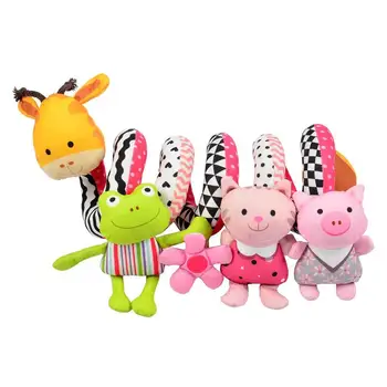 

Infant Baby Activity Spiral Bed & Stroller Toy Giraffe Educational Plush Toy