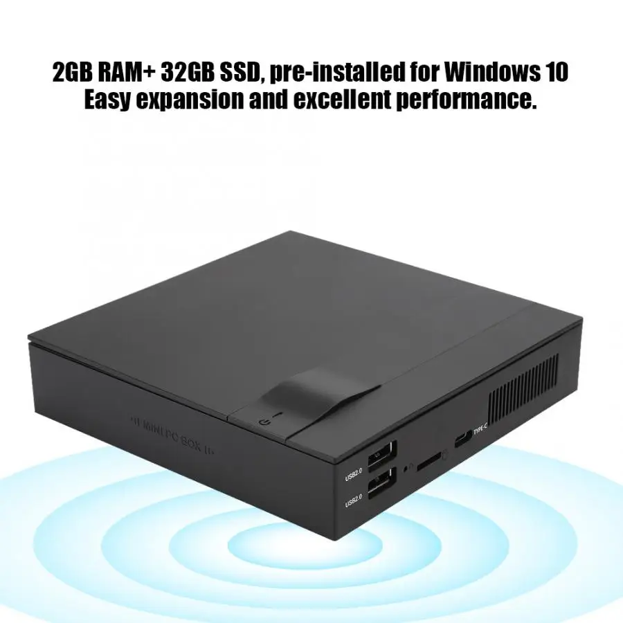 4 ГБ ОЗУ+ 64 Гб SSD домашний мини-ПК с процессором Intel Celeron J3455 2,0 ГГц четырехъядерный портативный компьютер для Intel HD graphics 500