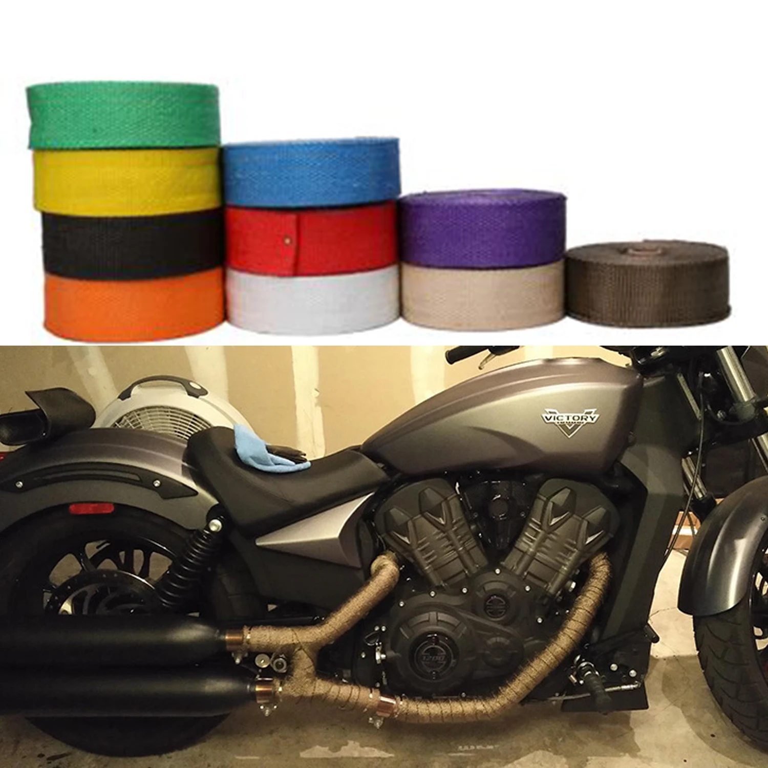 Other Motorcycle Parts 2.5cm5/10/15/20M Car Motorcycle Exhaust