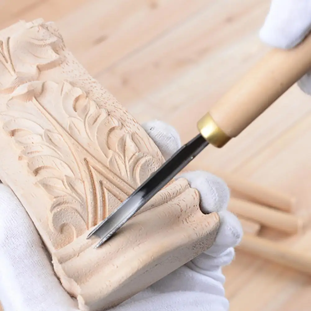 12pcs/Set Wood Carving Chisels Knife Tools Set Wood Carving Root Carving DIY Tools And Detailed Woodworking Gouges Hand Tools 5