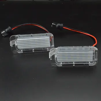 

A Pair Of Car Led Headlights License Plate Lights Signal Lamp For Ford Focus Mondeo Fiseta