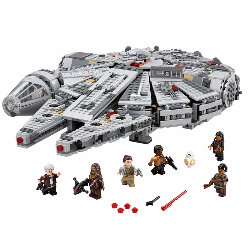 

1381Pcs Star Sets Wars Millennium 69900 Falcon Spacecraft Building Blocks Classic Model Bricks Toys Gifts for Children 75105