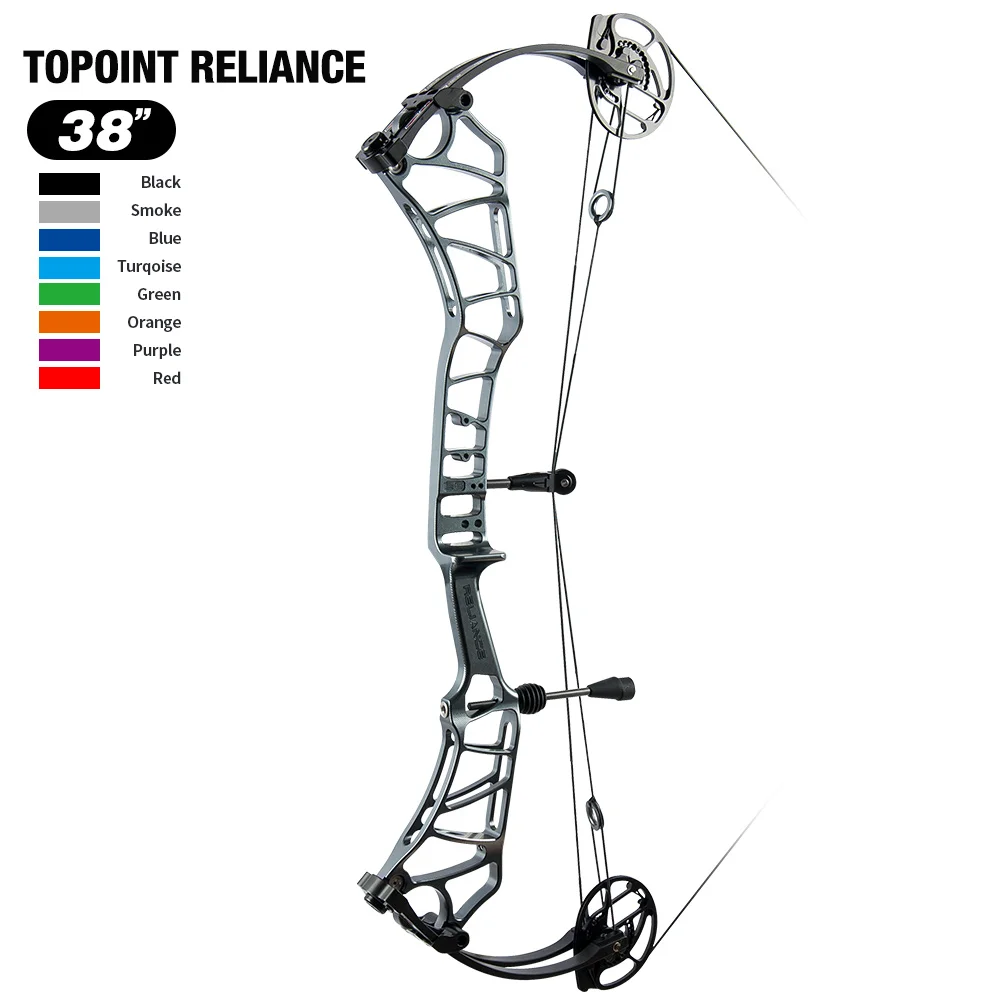 Toppoint – arc composé de cible de tir à l'arc, axe 38 '', poids de traction 40-50lb/50-60lb, longueur de traction 24.5-27.5''/26.5-30.5''