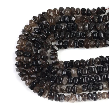 

10*15mm Irregular Brown Quartz Stone Beads Natural Special Cut Genuine Loose Spacer Beads For Jewelry DIY Making Bracelets