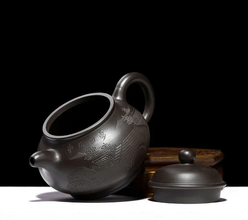 Teapot Yixing Zisha Clay Chinese Handmade Tea Pot Gongfu Tea Set 230ml High Quality New Design Safe Packaging With Gift Box