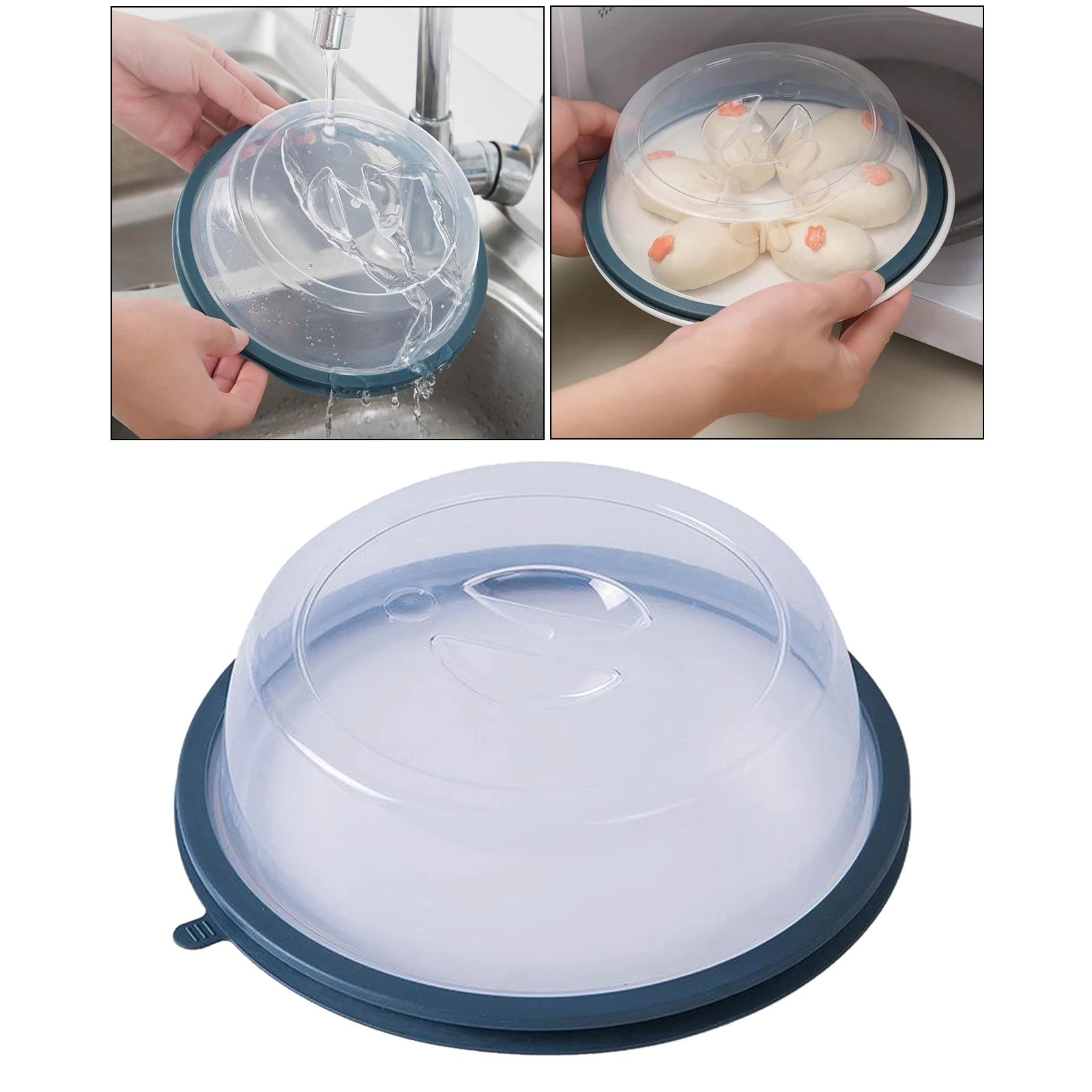 5 Pieces Microwave Food Plate Cover Set fits 20cm, Dishwasher Safe Kitchen