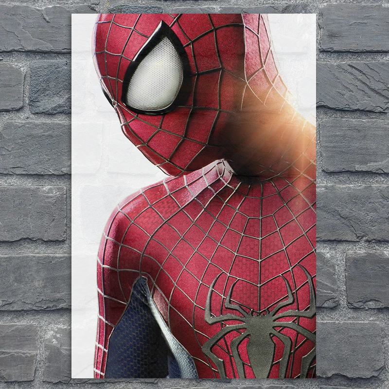 Плакат с человеком-пауком Человек-паук Печать Человек-паук Арт печать Питер Паркер настенное искусство домашний Декор без рамки - Цвет: Оранжевый