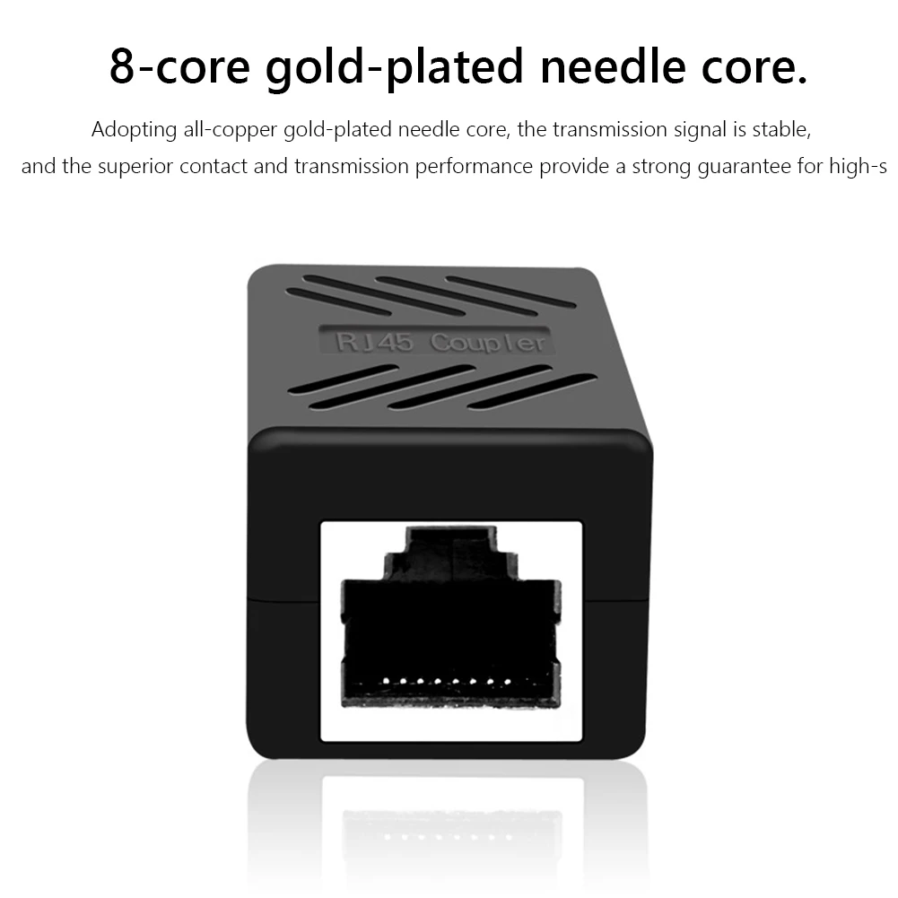 RJ45 Network Extender Female-to-Female Extension Converter - 8 Core Jack Ethernet LAN Cable Adapter (1/2/5/10pcs) Description Image.This Product Can Be Found With The Tag Names Computer Cables Connecting, Computer Peripherals, Connector network extender, PC Hardware Cables Adapters