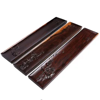 

Dry Brewing Table Rectangular Small Tea Tray Ebony Solid Wood Whole Piece of Household Creative Relief Wholesale Teaset Tray