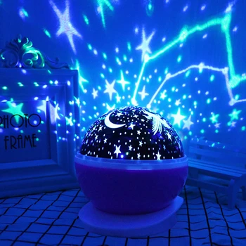 

Cool Rotating Night Light Projection Lamp Starry Sky Child Baby Sleep Romantic LED Projection Lamp Home Accessories
