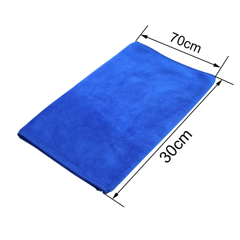 1 pcs blue 1 шт. уплотненная микрофибра для чистки авто мягкая тряпка для мытья полотенце Duster 30 см* 70 см машина для домашнего уборки полотенца из микрофибры - Цвет: 1 pcs blue