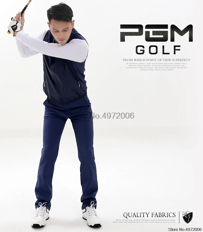 Pgm Мужская ветровка для гольфа, жилет без рукавов, водонепроницаемый жилет, мужская одежда на молнии, спортивная одежда AA11819