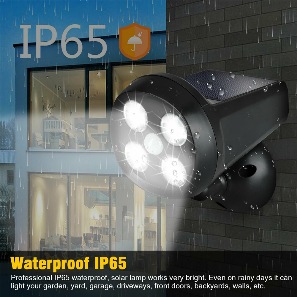 

Led Solar Lamp PIR Motion Sensor Lights 3-5 Meter IP65 Waterproof 4Leds Light For Outdoor Wall Street Garden Decoration Lighting
