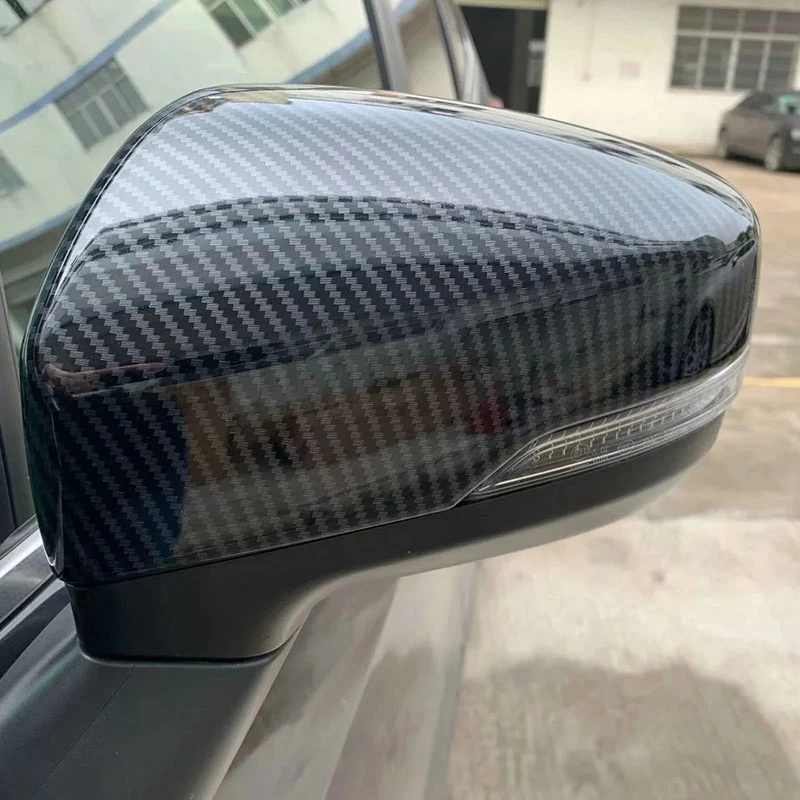 carbon TOMEFON для Subaru Forester SK Автомобильная Боковая дверь зеркало заднего вида кепки Стикеры для обклейки автомобиля внешние аксессуары ABS - Цвет: carbon