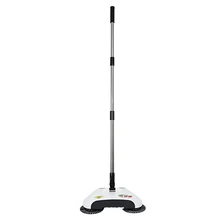 Stainless Steel Sweeping Machine Push Type Hand Push Broom Dustpan Handle Household Cleaning Package Hand Push Sweeper Mop White