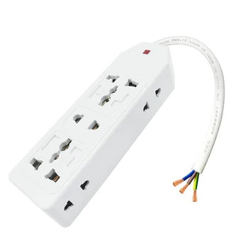 

EU UK US AU Plug Universal Power Strip Socket with Extension Power Cable NO Plug Assembling Power Socket 3/5/7AC Output Hole