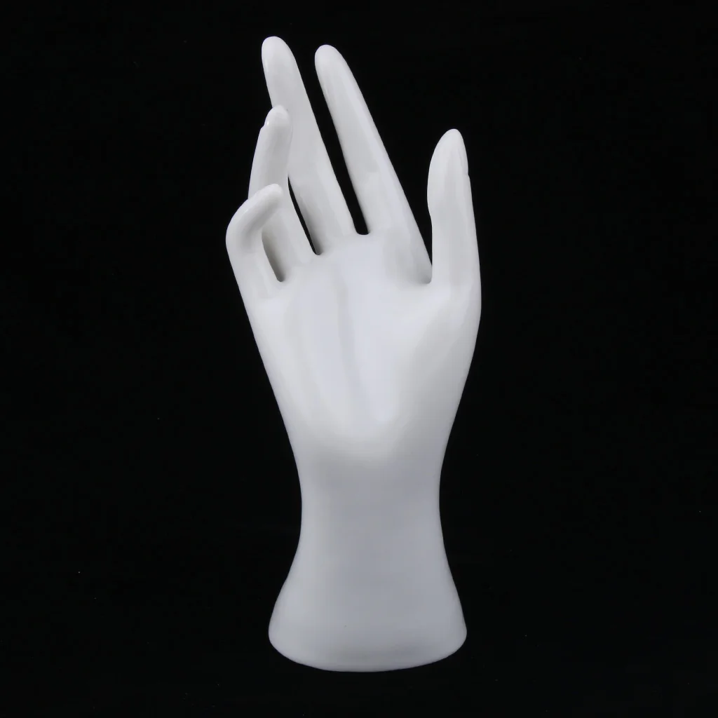 Female Mannequin Hand Jewelry Bracelet Rings Gloves Display Stand, Glossy, Wear-resistant, 4 Colors