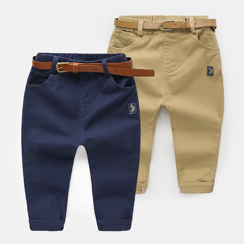 

2019 Autumn And Winter New Style Childrenswear Children Baby 1-Year-Old 3 Small CHILDREN'S BOY'S Kaki Casual Gentleman Long Pant