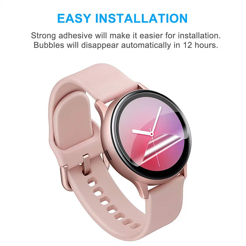 Мягкая защитная пленка для samsung Galaxy watch active 2 Защитная пленка для экрана 3D HD ультра-тонкие часы Active2 44 мм 40 мм аксессуары