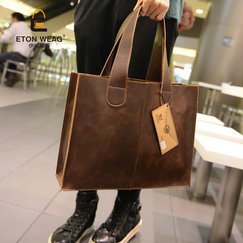 

The new Korean version of men's bags retro shoulder bag handbag trend leisure briefcase tide bag