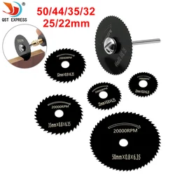 Lame de scie circulaire en acier inoxydable, petite lame de coupe, lame de coupe du bois, outil électrique 6 pièces 7 pièces 