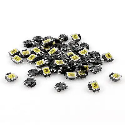 

50 Pcs 5x4x1.6mm 4-Pin Momentary Push Button Mini SMD SMT Tactile Tact Switch