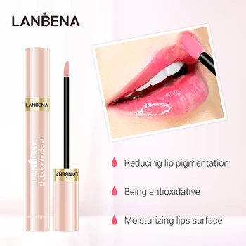 LANBENA lip cherry whitening lipstick removes dull moisturizing lip liquid plump lip brighten 4ml lasting