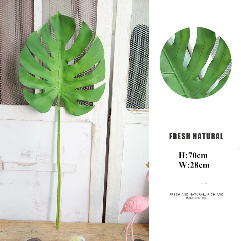 Green 70cm Искусственное растение черепаха зеленый лист райская птица садовое украшение для дома Мехико осеннее свадебное украшение искусственное цветочное растение - Цвет: Green 70cm