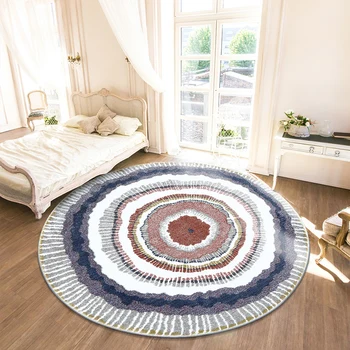 

Creative Round Carpet Livingroom Home Decor Bedroom Round Rug Computer Chair Floor Mat Thick Sofa Coffee Table Rugs And Carpets