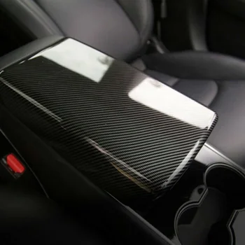 

1x Car Armrest Cover Trim Decals Decors For Tesla Model 3 2018-2019 Frame Wrap