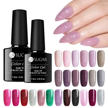 UR SUGAR 7.5ml Glitter Gel Polish Shiny Holographic Rainbow Laser Sequins UV Gel Varnish Soak Off Nail Art Lacquer Manicure UR SUGAR 7.5ml Glitter Gel Polish Shiny Holographic Rainbow Laser Sequins UV Gel Varnish Soak Off Nail Art Lacquer Manicure