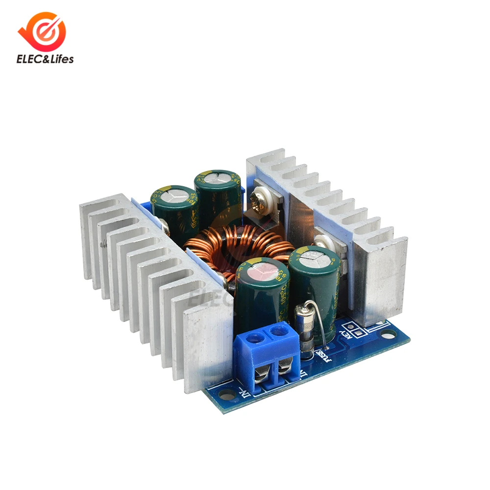 8A High Efficiency Automatic Buck Boost Module DC-DC Adjustable ...