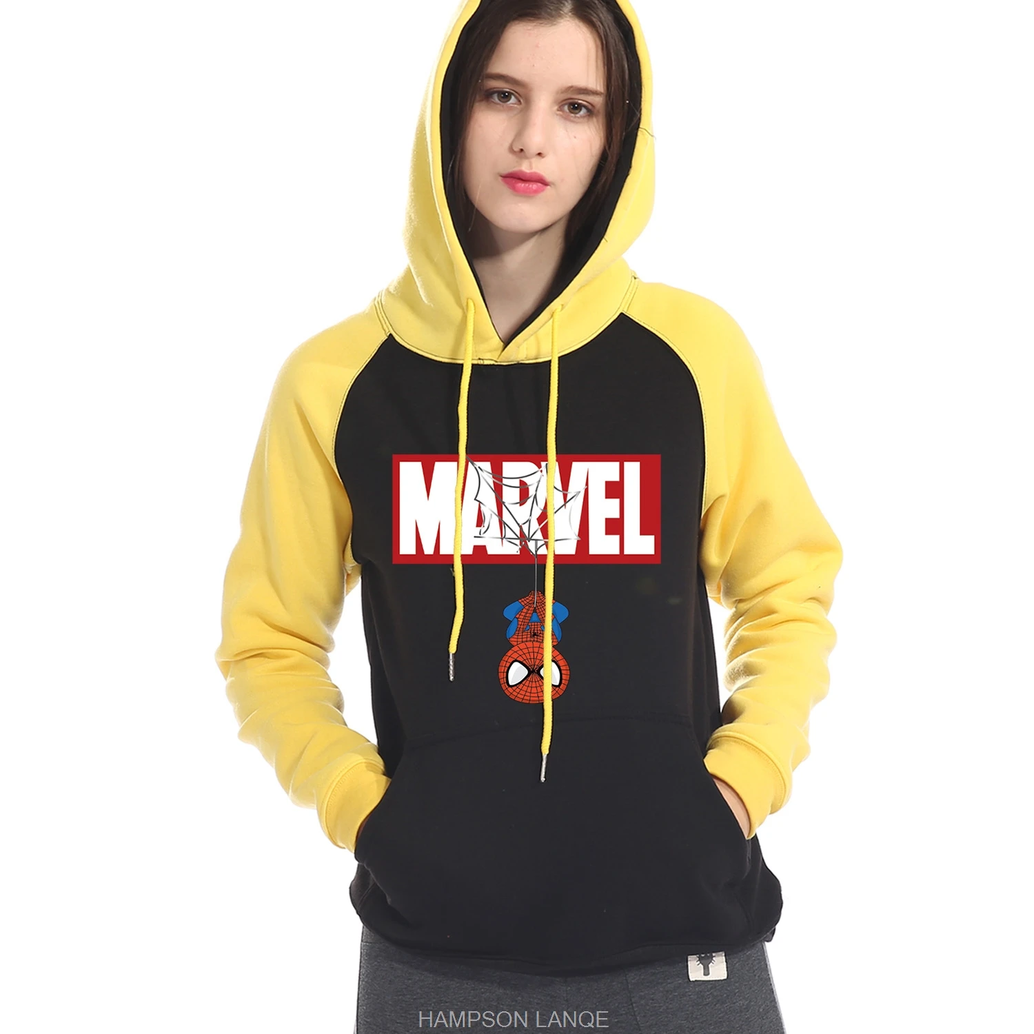 Marvel, супергерой, Человек-паук, женские толстовки, свитшоты, Осень ...