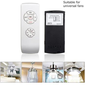 

Ceiling Fan Light Remote Switch Model Speed Control Parts with Cables + Wireless Remote Control
