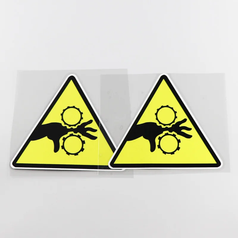 

2x Car Styling Vinyl Decal Warning Caution Be Careful with Your Hands Auto Window Body Tail Sticker