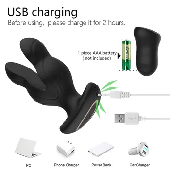 Electric Shock Prostate Massager Male Anal Dilators Vibrating Butt  Plug Stimulator Remote Control Adults Anal Sex Toys for Men 5