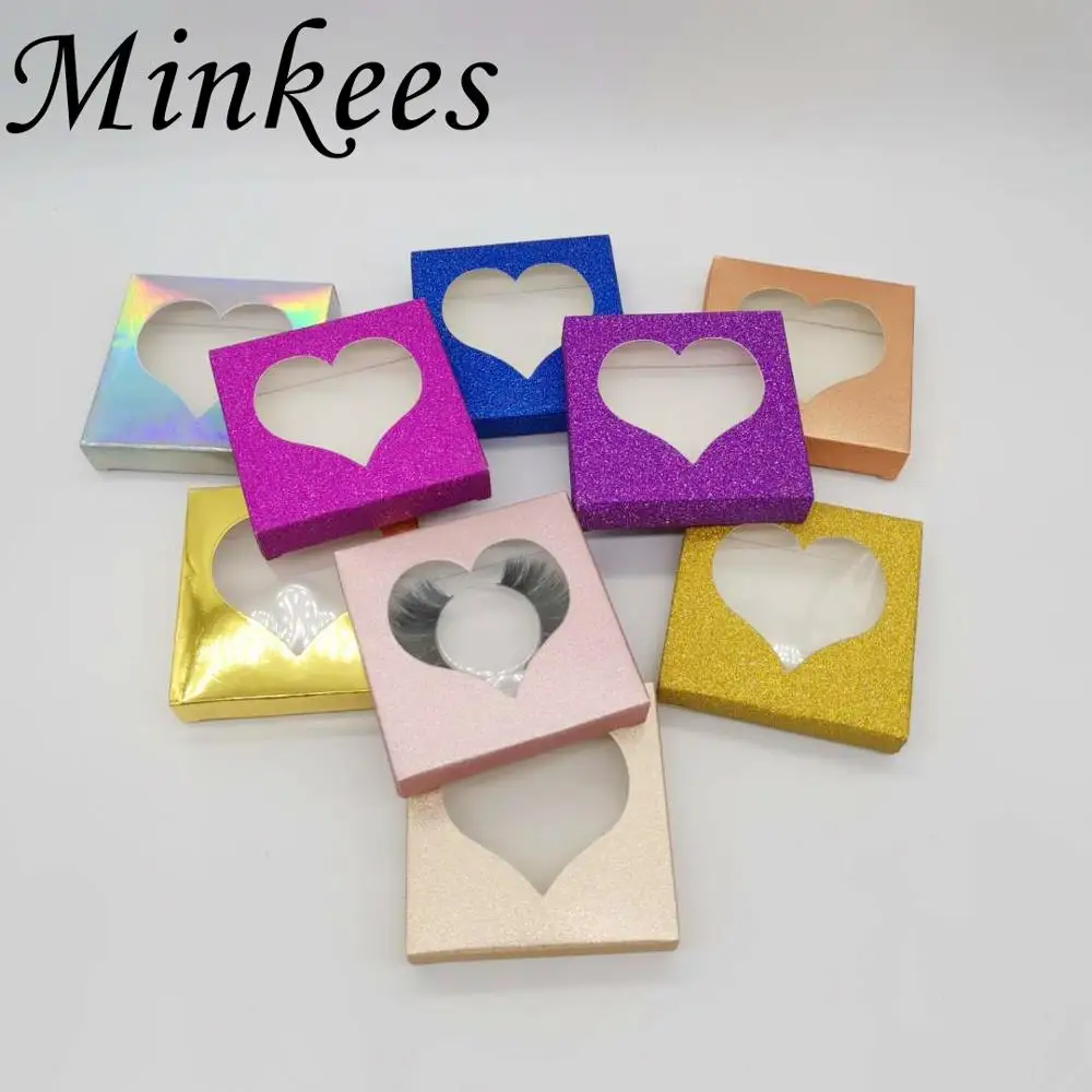 Minkees новинка оптовая продажа коробка для упаковки накладных ресниц коробки в
