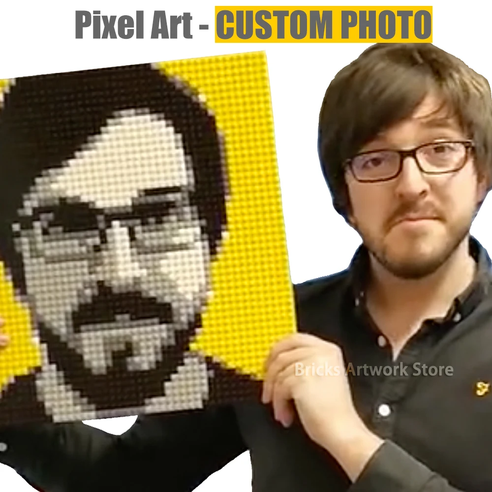 Idees Cadeaux Uniques Pop Pixel Art Portrait Photo Personnalise Mur Facile Mosaique De Diamant Peinture Par Blocs De Construction Ideal Pour Un Anniversaire Aliexpress