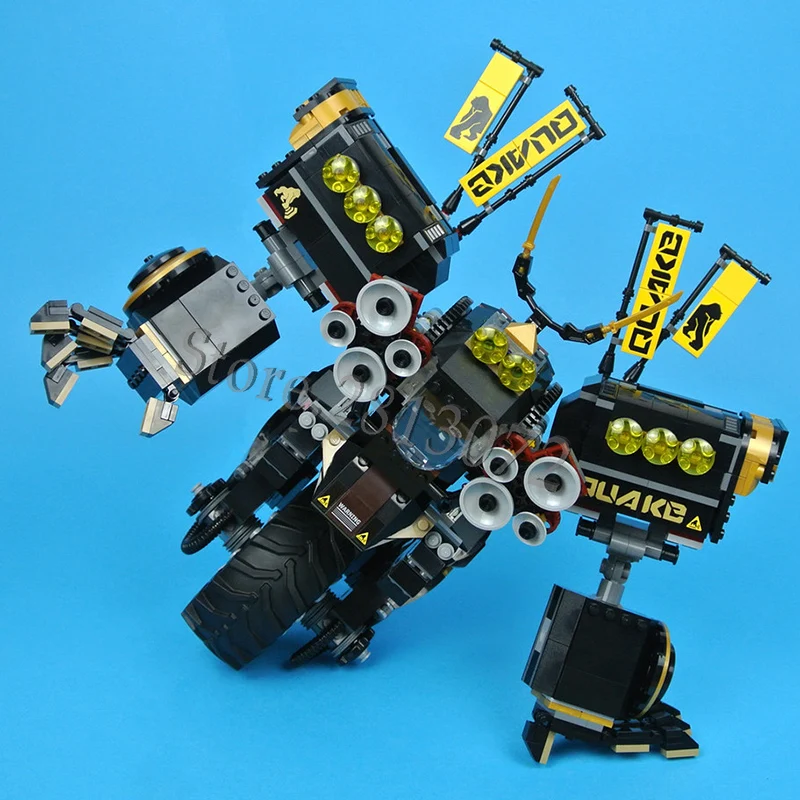 10800 ниндзя Quake Mech 247 шт Строительные блоки совместимы с 70632 06069 31100 кирпичи строительные игрушки