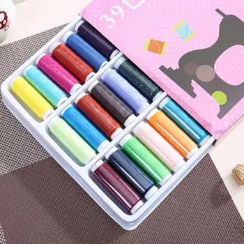 

39 Color Polyester Sewing Dacron Threads machine Embroidery Threads Quality Sewing Tools Home Accessories