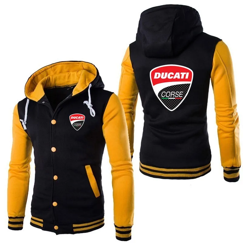 3 Мужской кардиган Ducati С Логотипом Автомобиля, повседневный кардиган с капюшоном, модная спортивная одежда высокого качества в стиле Харадзюку, бейсбольная одежда для мужчин - Цвет: 3